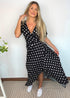 The Maxi Wrap Dress - City Polka dubai outfit dress brunch fashion mums